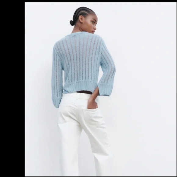 🩵OPEN KNIT CARDIGAN - Picture 6 of 13